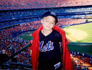 Zachary at a Mets game