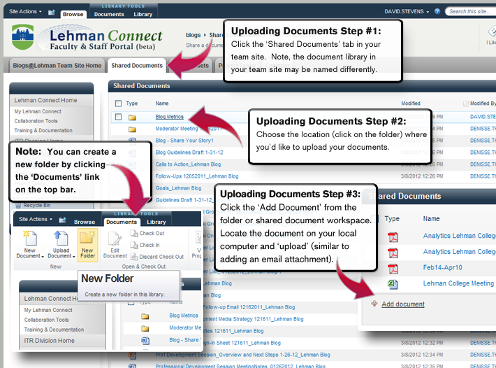 Uploading Documents
