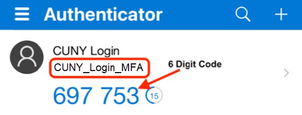 Setting Up CUNY Login MFA 15
