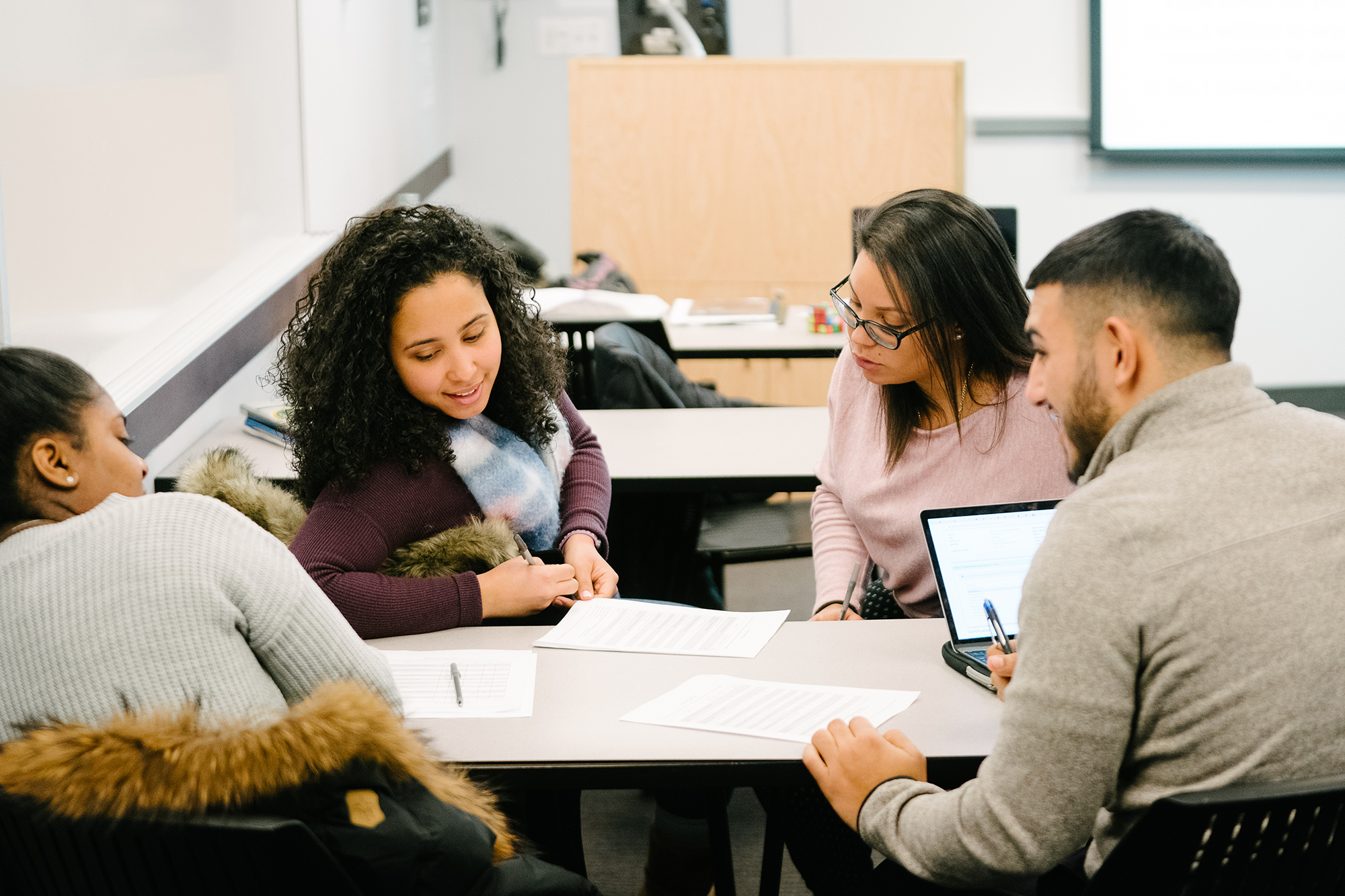 Photo of students in meeting