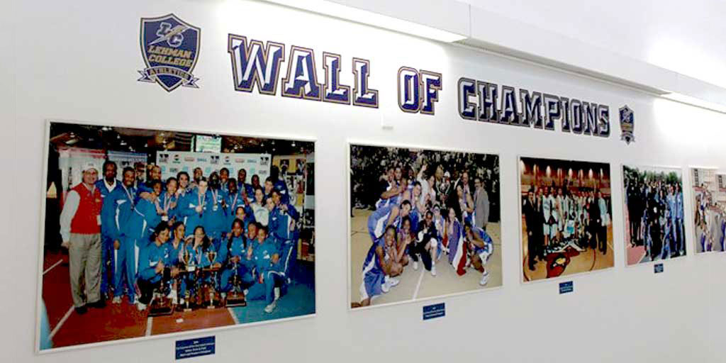 Lehman Athletics Unveils the Wall of Champions