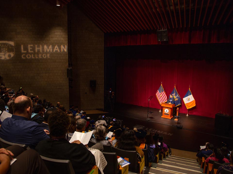 Photo of Monroe and Rose D. Lovinger Theatre at Lehman College