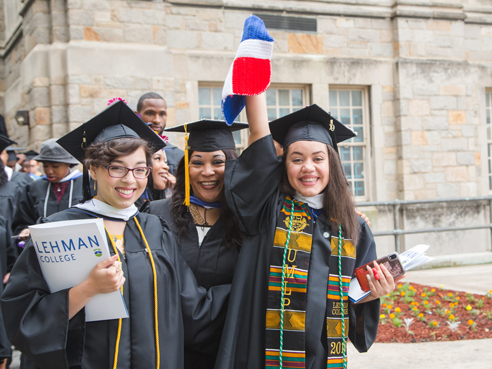 Photo of Lehman College graduates