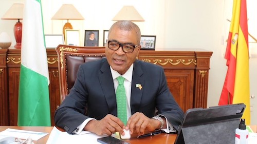 ademola rasaq seriki at desk