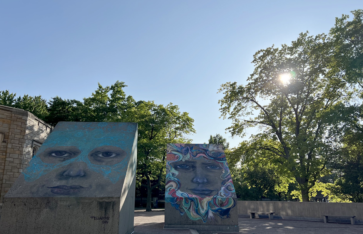 Sunshine and Public Art by Music Building