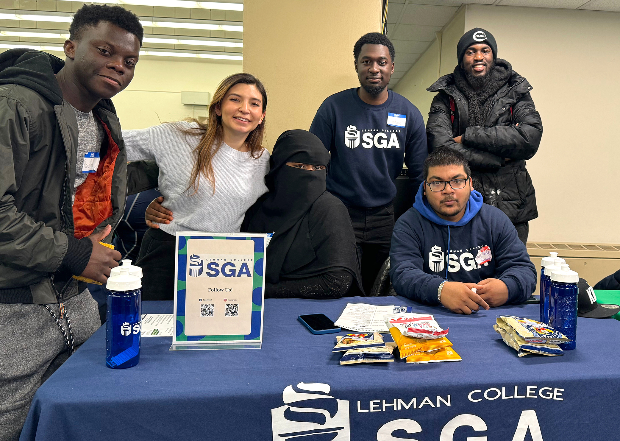 SGA Students at Orientation Table