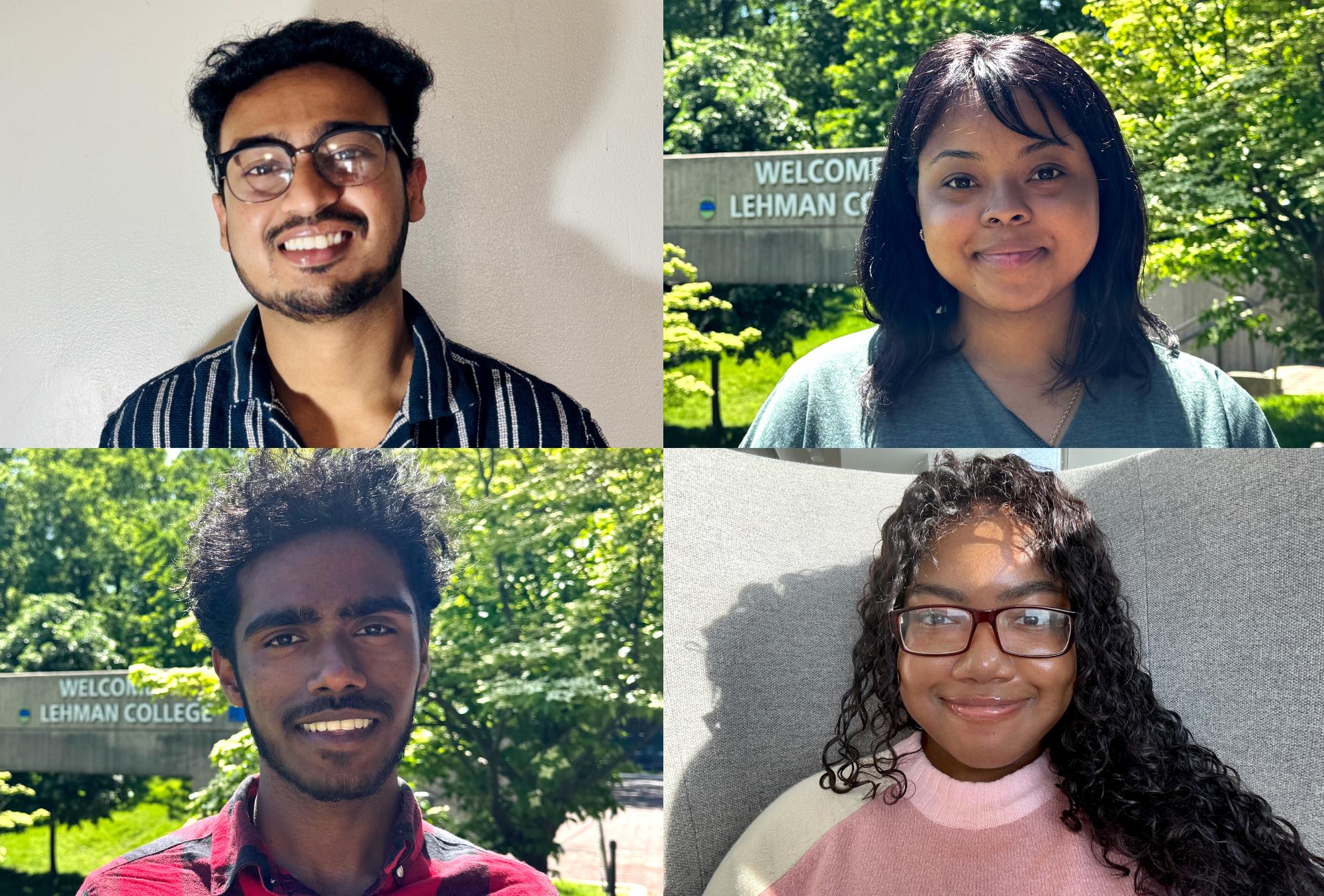 CS3 students headed to Florida Atlantic University, clockwise from left: Mohammed Chowdhury, Briana DeLoach, Teanna Cole, and Raseli Ali
