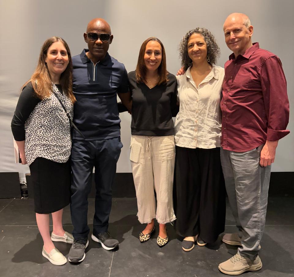 Dwight Liburd, second from left, and speech language therapists.