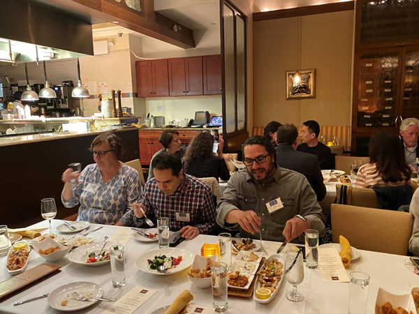 May 2022.  CUNY faculty participants at DARE dinner meeting in Manhattan.