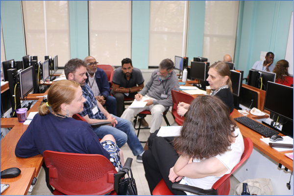 June 2019.  CUNY faculty participants at DARE workshop at Lehman College.