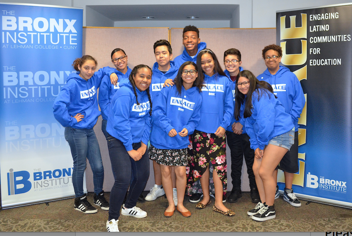 Photo of group of students from The Bronx Institute