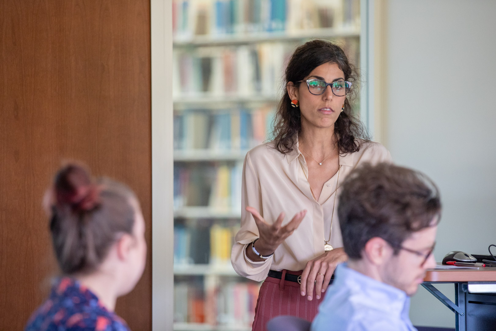 Women giving a lecture