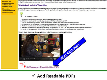 Use Readable PDFs