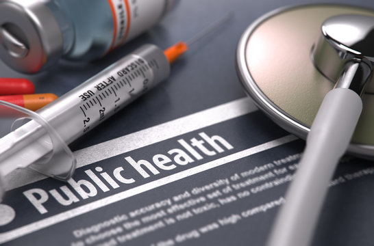 Photo of Public Health sign, with syringe
